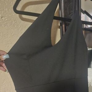 Black dress wirh slit